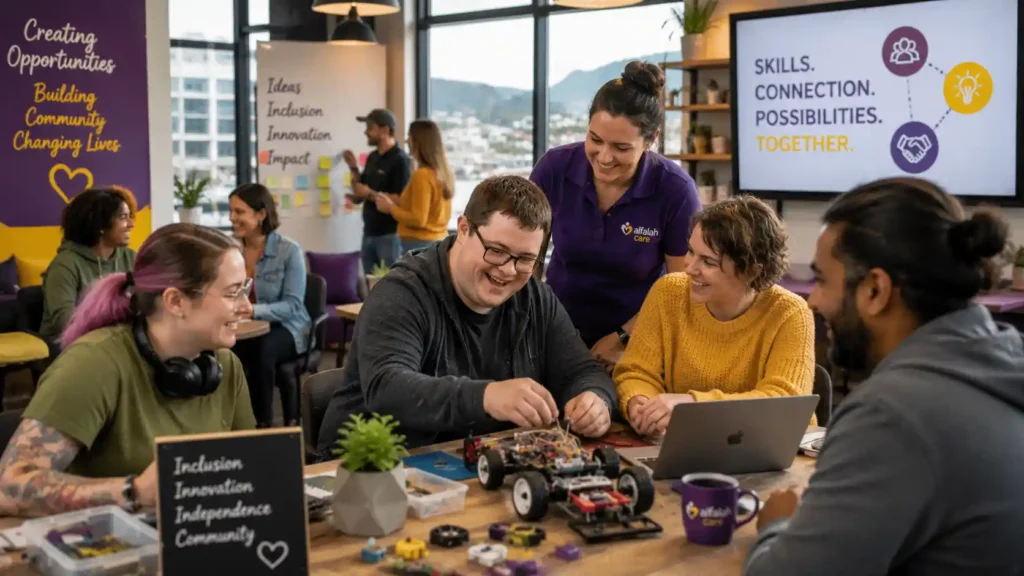 NDIS participants enthusiastically engaged in innovative community participation program in Hobart